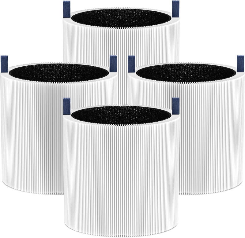 isinlive 4 Pack Mini Max Replacement Filter Compatible with Blueair Blue Pure Mini Max Air Purifiers, Blue Pure FMINI Filter HEPA & Activated Carbon Air Filt-er Fits for Blue Pure Mini Max - Image 1